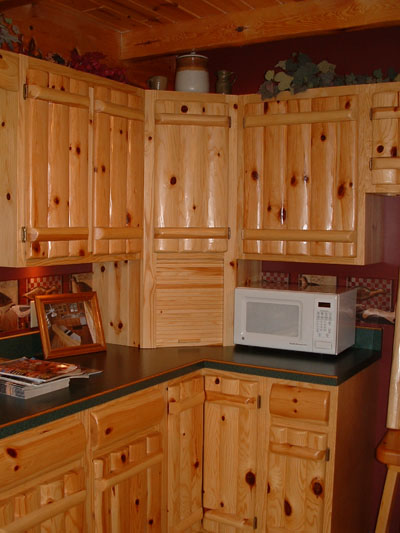 Corner Wall Cabinet with Garage